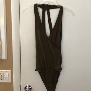 Olive Green low cut body suit from Abercrombie